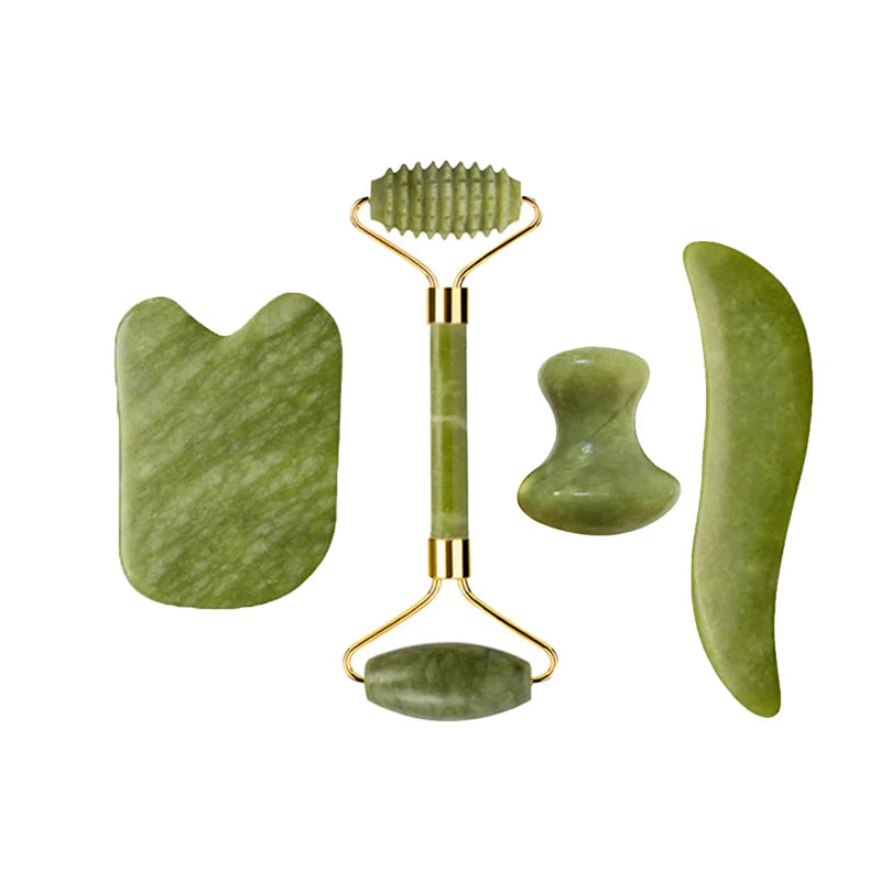 ROULEAU DE JADE NATUREL ET GUA SHA